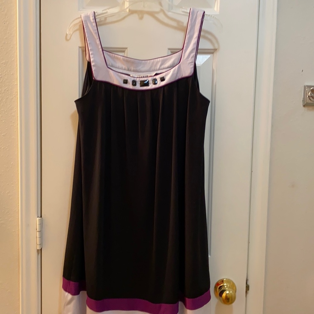 AA Studio black dress. Size 12 lose fitting.